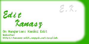edit kanasz business card